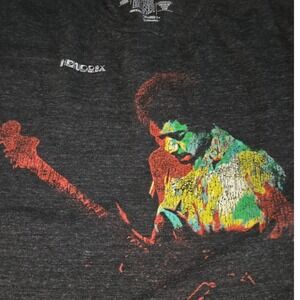 Retro Brand Jimi Hendrix Graphic T-Shirt Mens 3XL Charcoal Grey Vintage Rock Tee